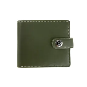 Men's Smooth Nappa Leather Bifold Wallet with RFID Blocking and Coin Purse