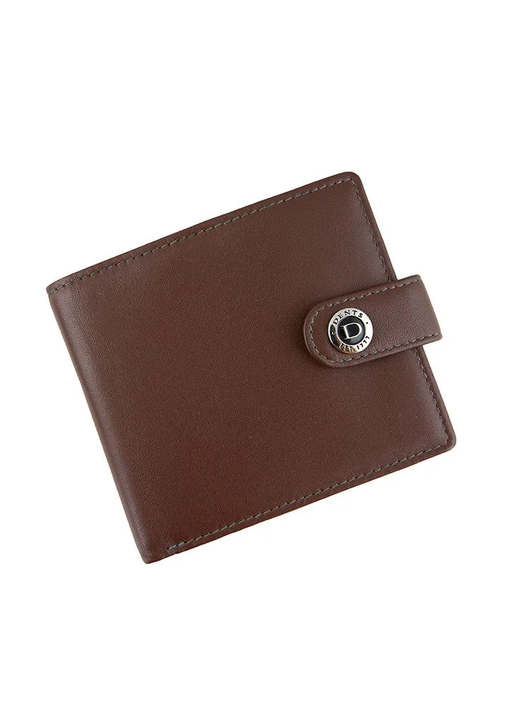 Men's Smooth Nappa Leather Bifold Wallet with RFID Blocking and Coin Purse