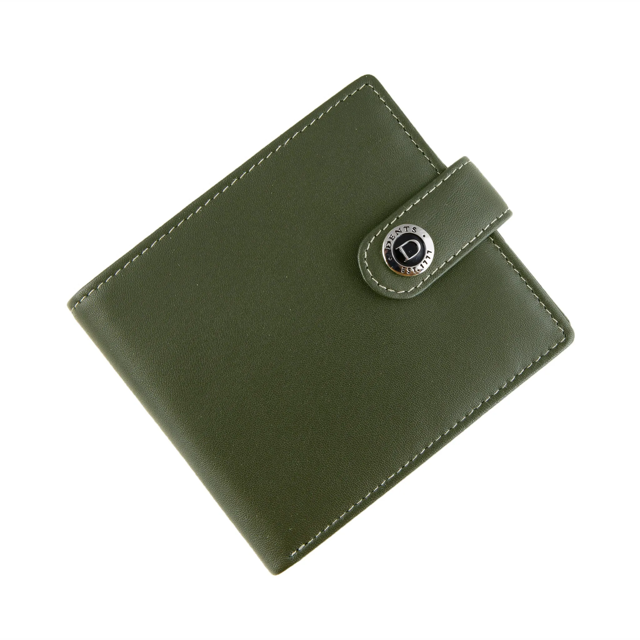 Men's Smooth Nappa Leather Bifold Wallet with RFID Blocking and Coin Purse