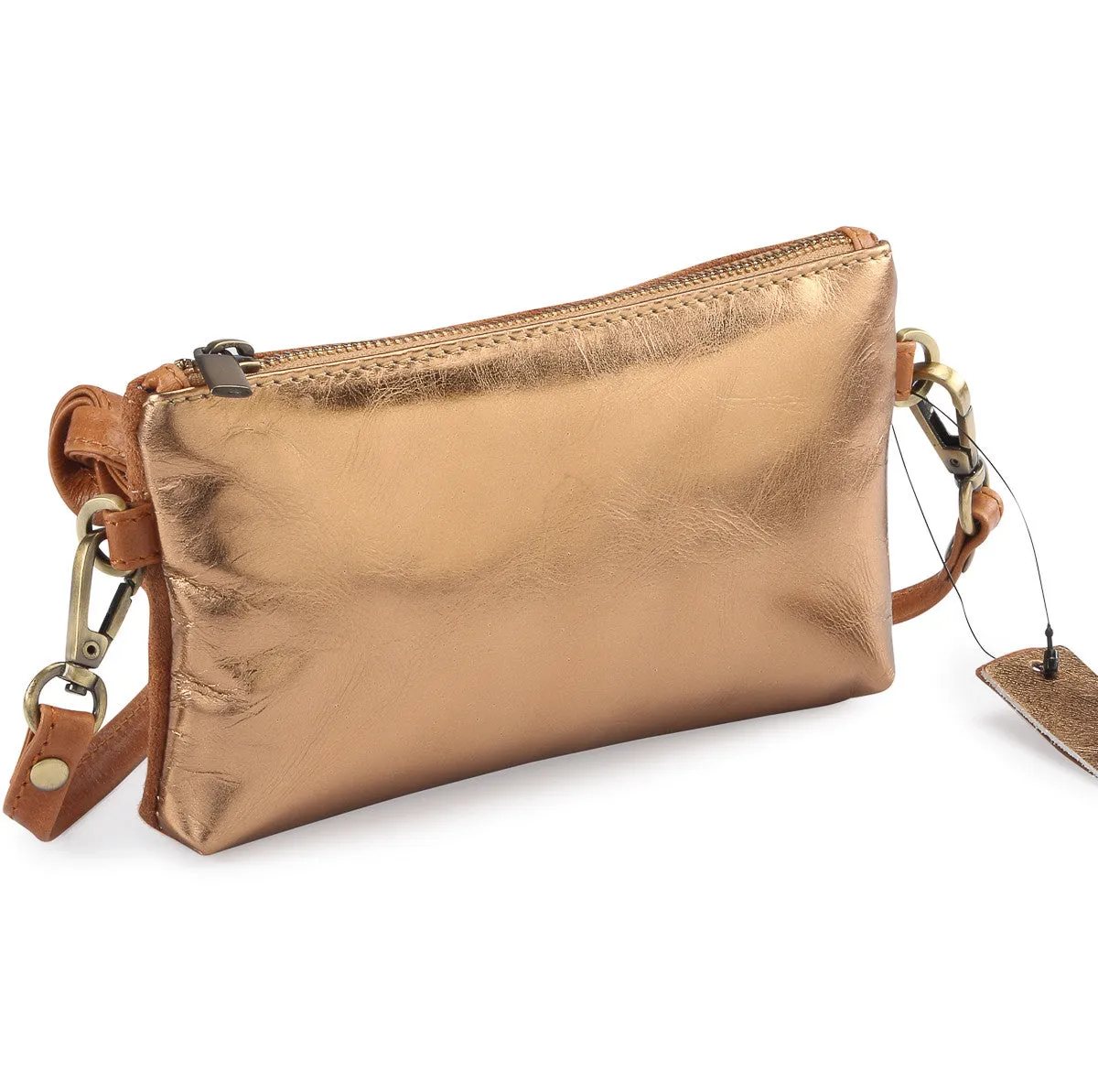 Metallic Rimor Apple Clutch Bag #LB76 copper