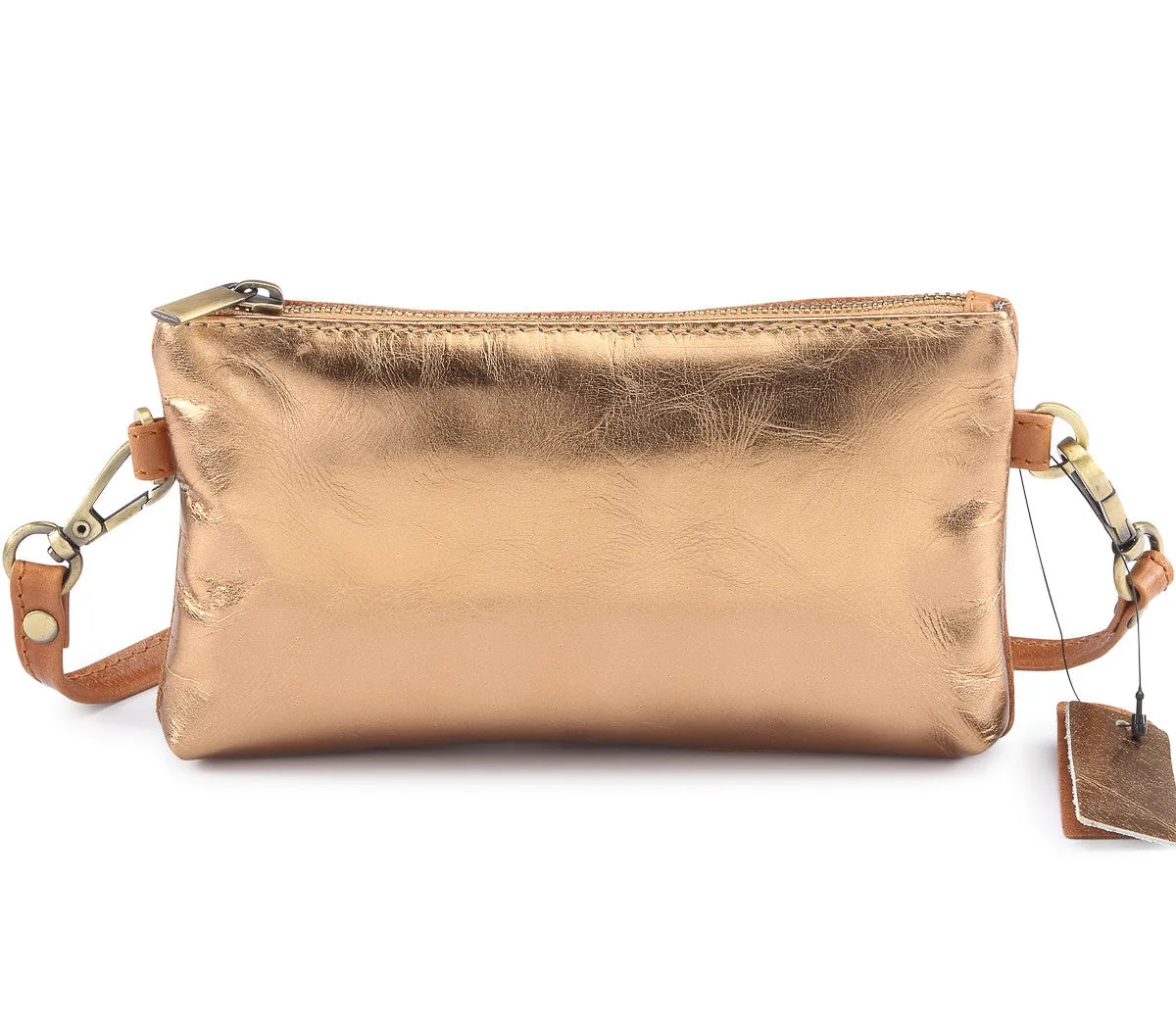 Metallic Rimor Apple Clutch Bag #LB76 copper