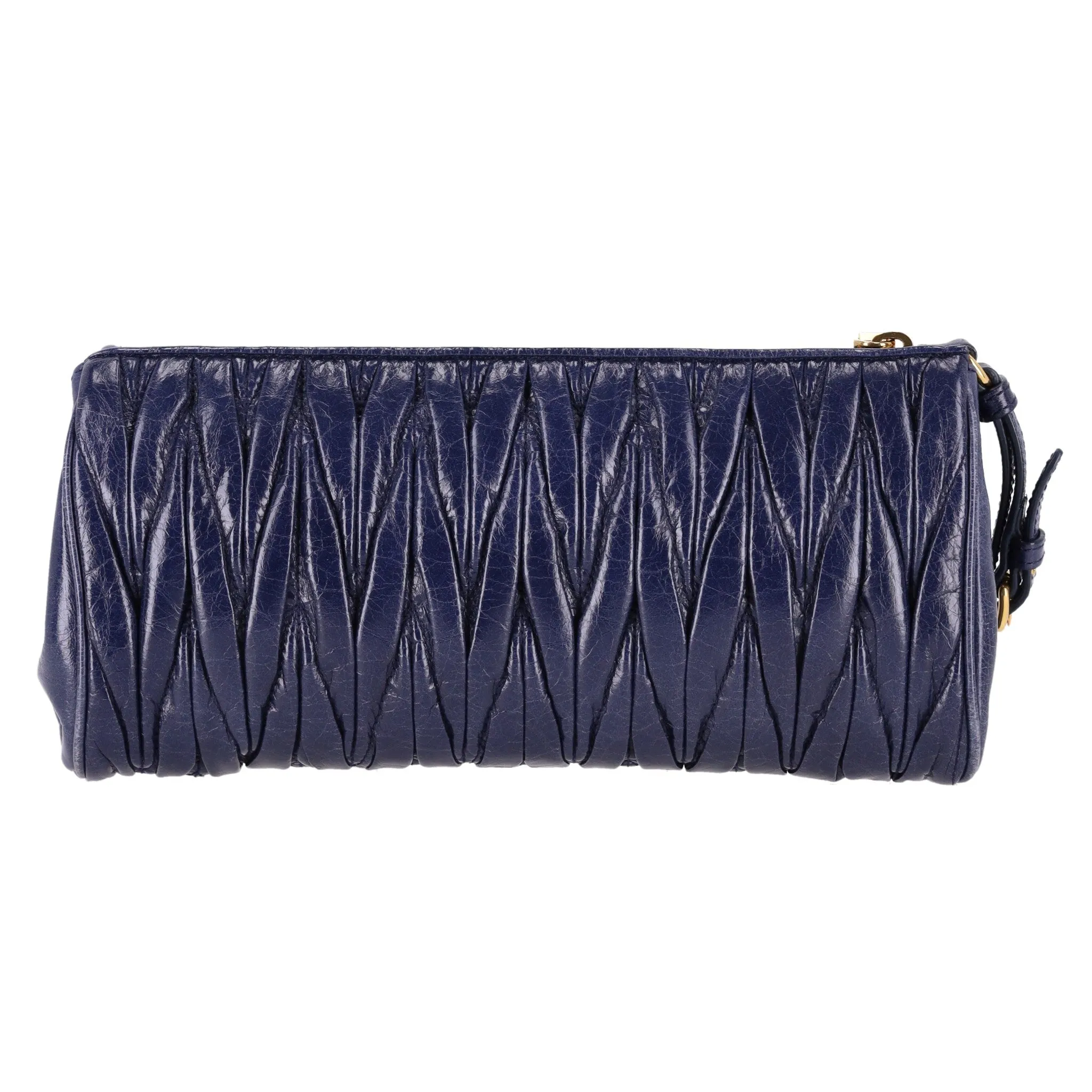 Miu Miu Matelasse Leather Clutch Bag