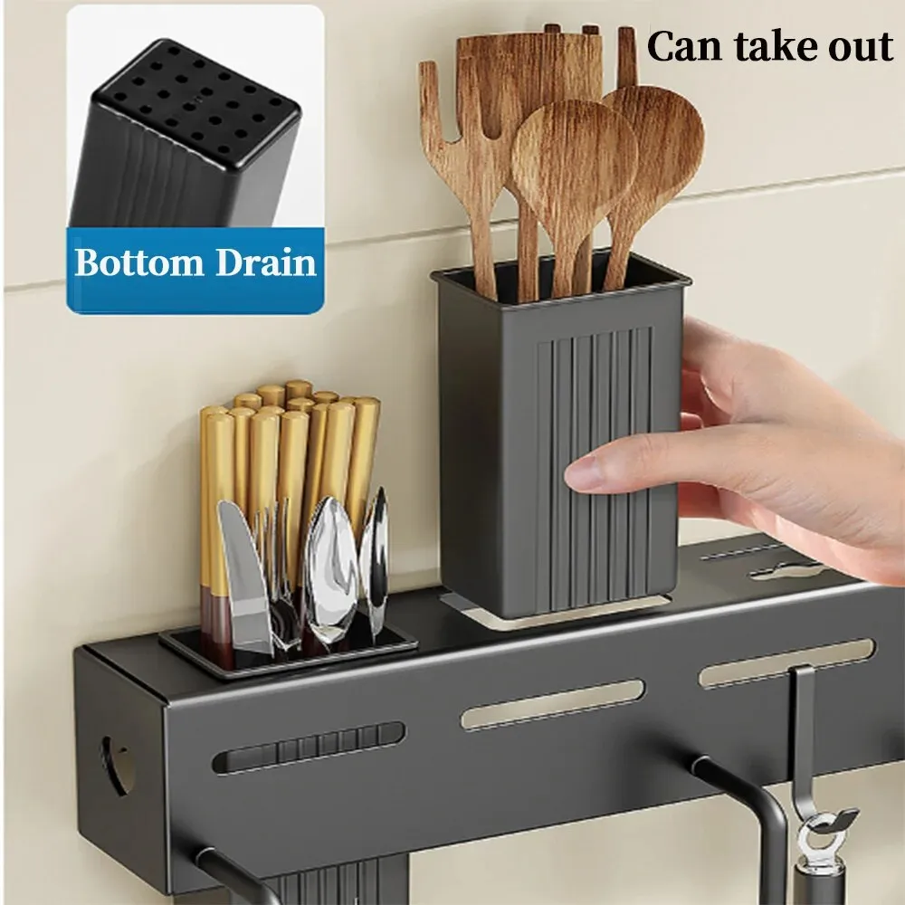 Modern Wall-Mounted Kitchen Organizer Tool Station