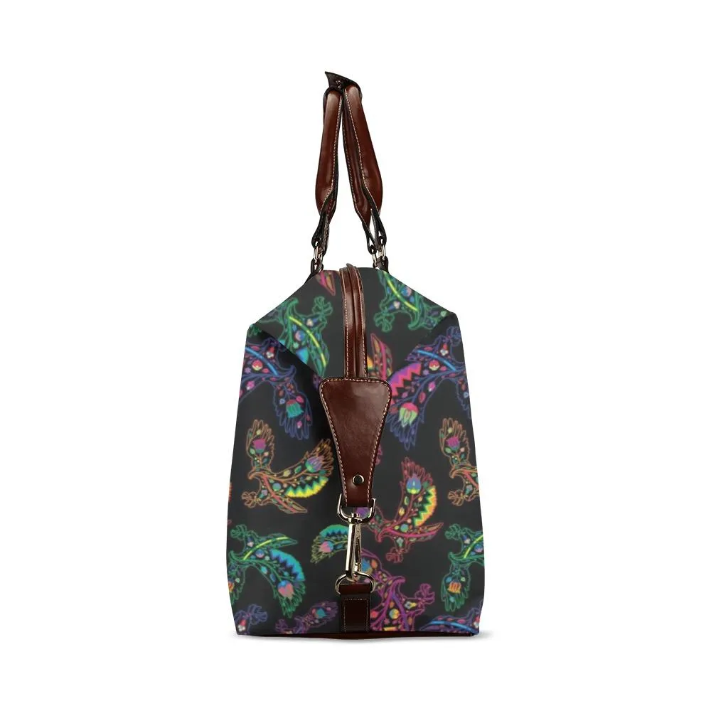 Neon Floral Eagles Classic Travel Bag