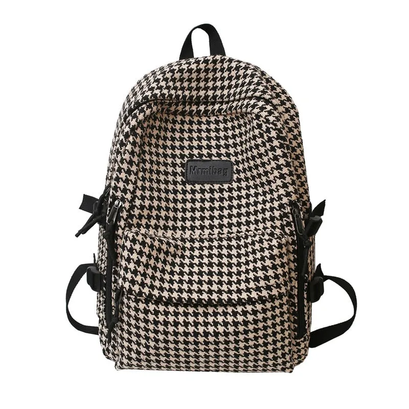 NEW Women's Luxury Fashion Knit Backpack Designer Ladies School Bag Female Large-capacity College Pattern High Quality Backpack