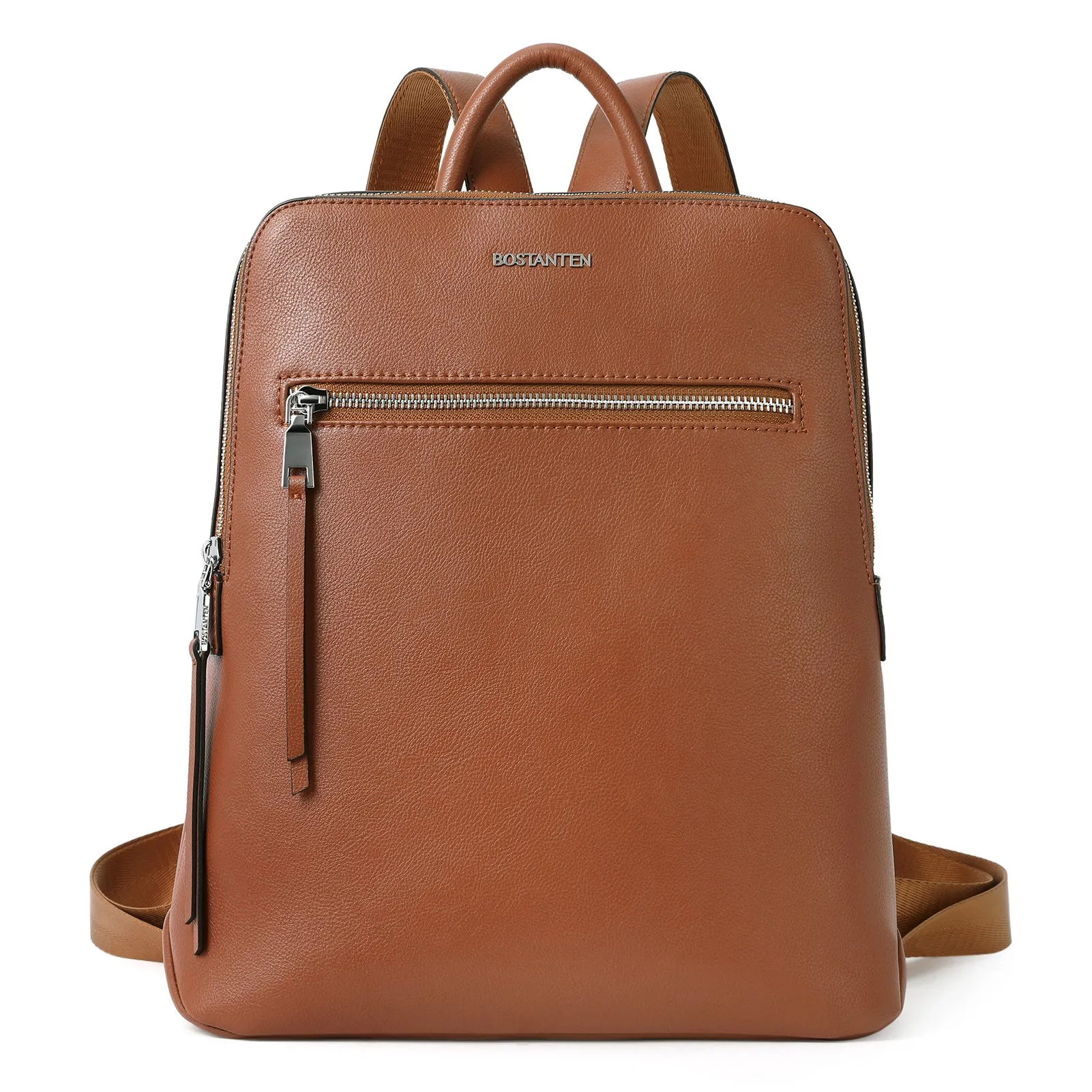 Nombongo Soft Leather Backpack — Pitch-Black