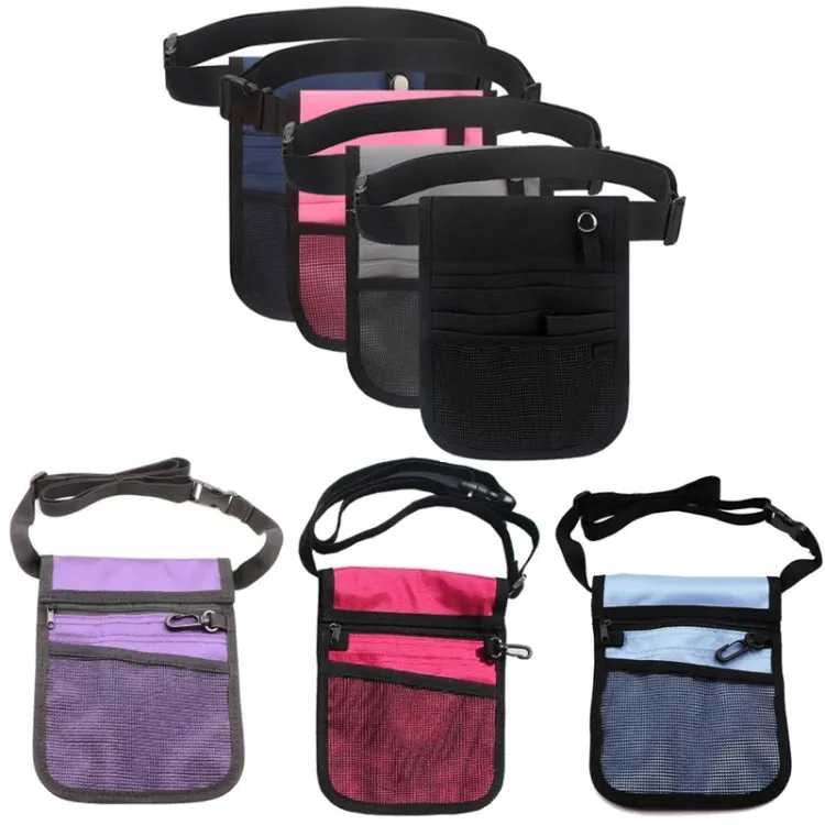 Nurse Bag Multifunctional Portable Tool Storage Waist Bag(Navy Blue)