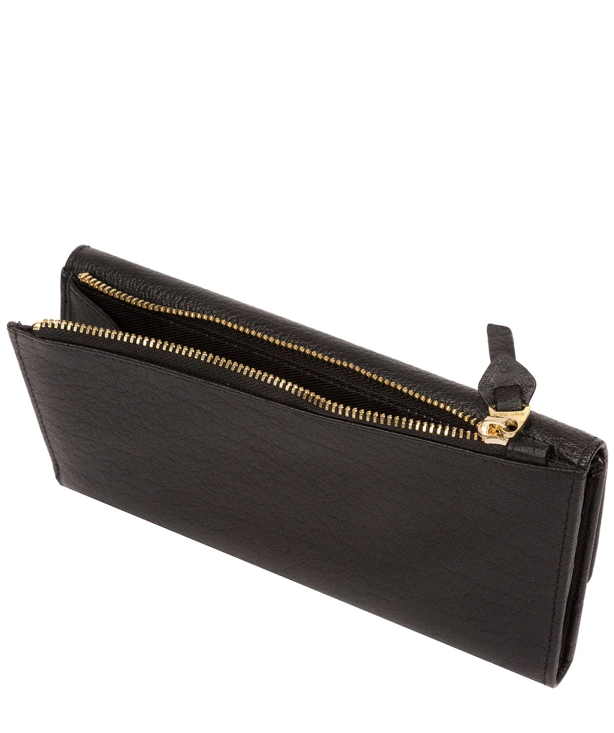 'Ollie' Black Leather RFID Purse