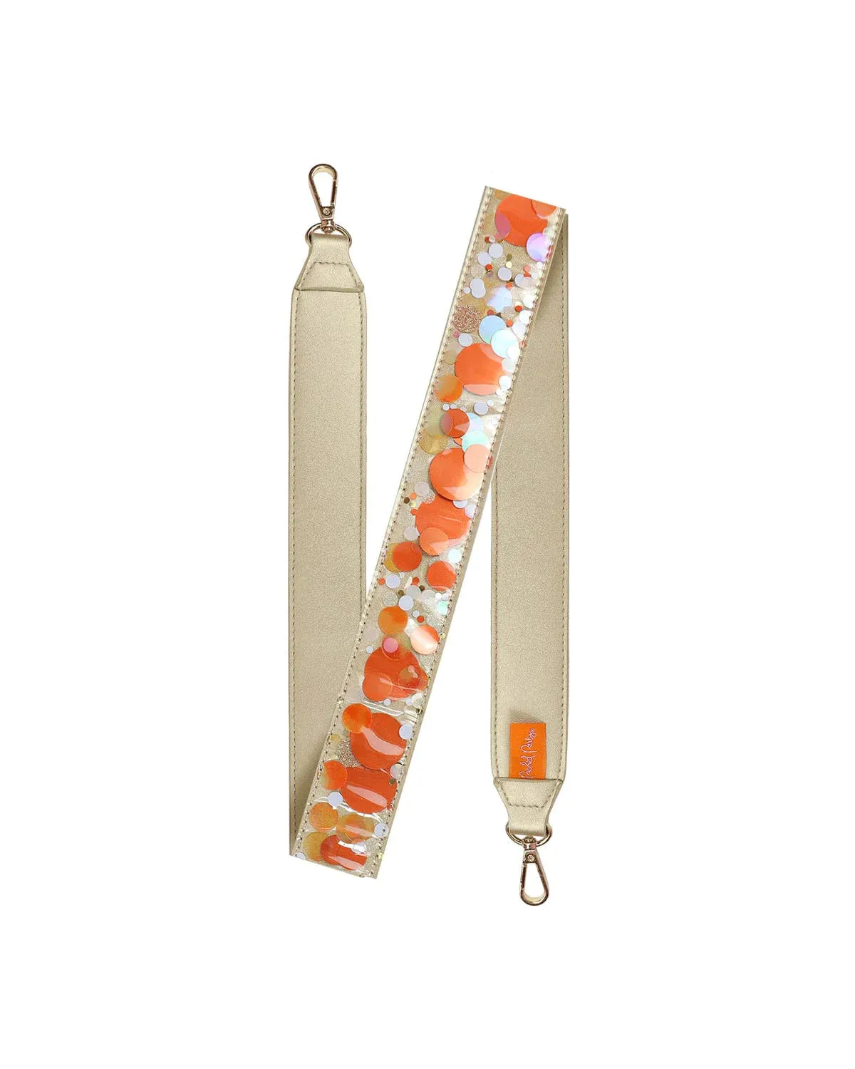 Orange Confetti Removable Purse Strap Attachment by Packed Party no