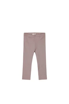 Organic Cotton Modal Everyday Legging - Mauve Shadow