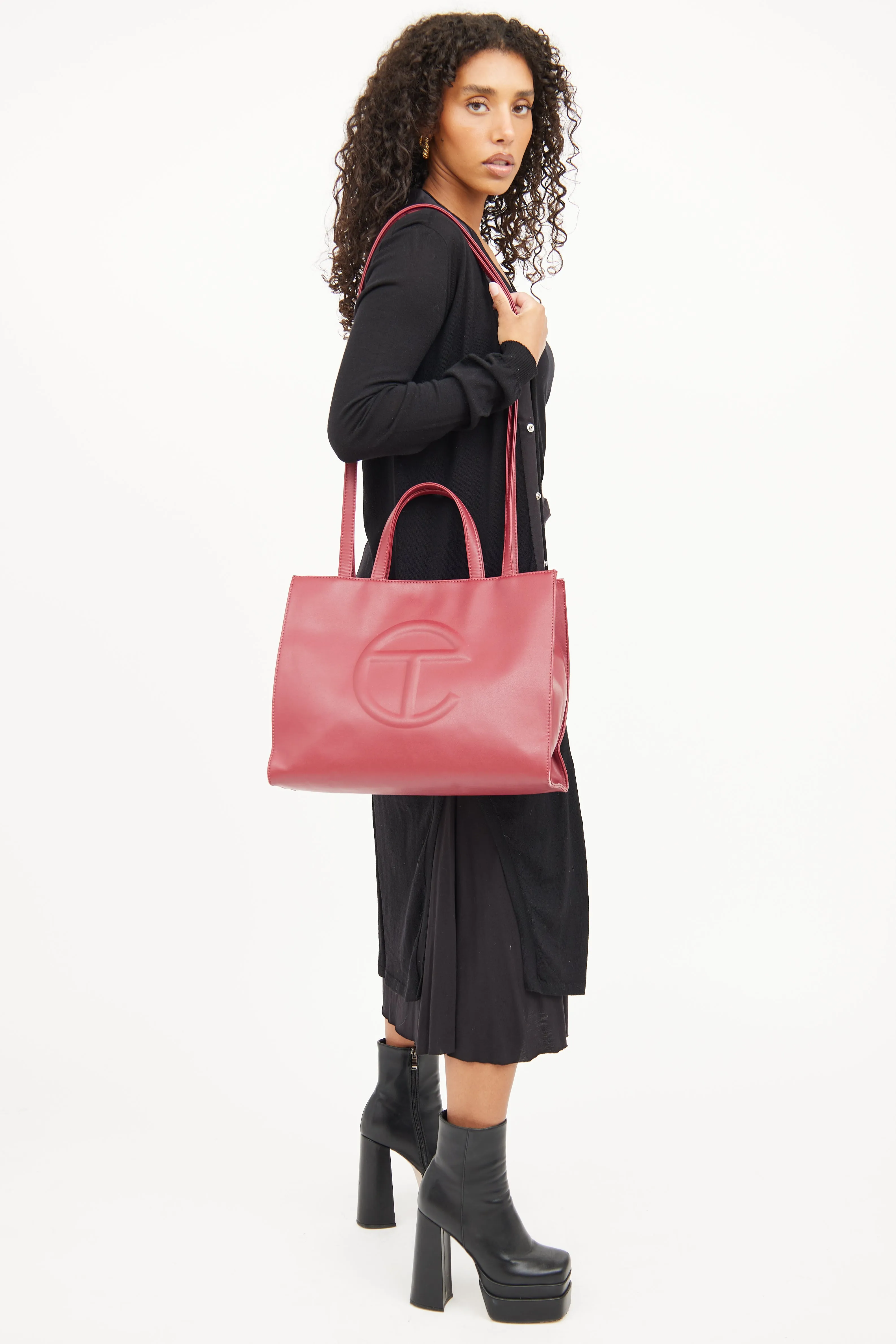 Oxblood Medium Shopping Bag