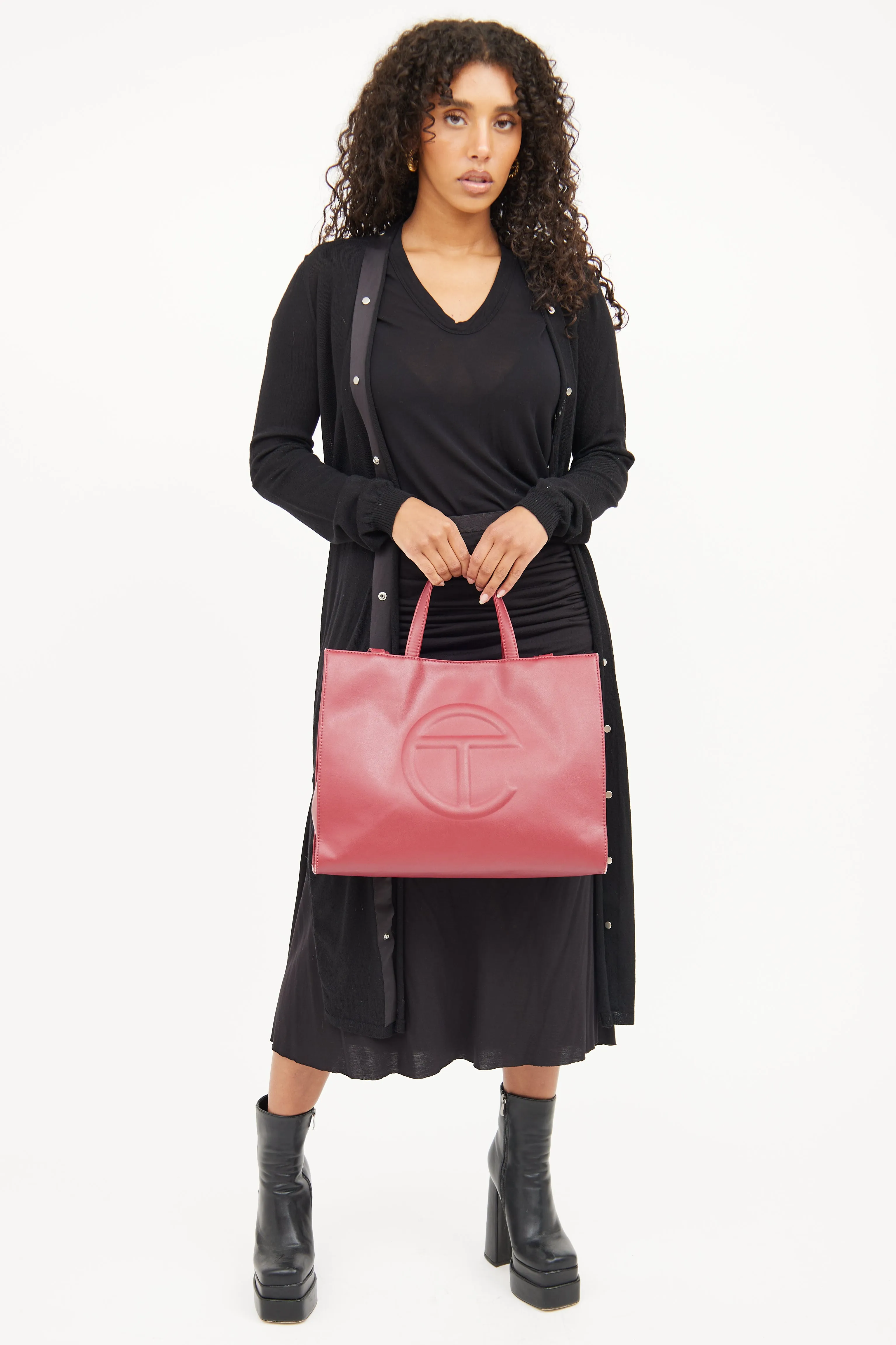 Oxblood Medium Shopping Bag