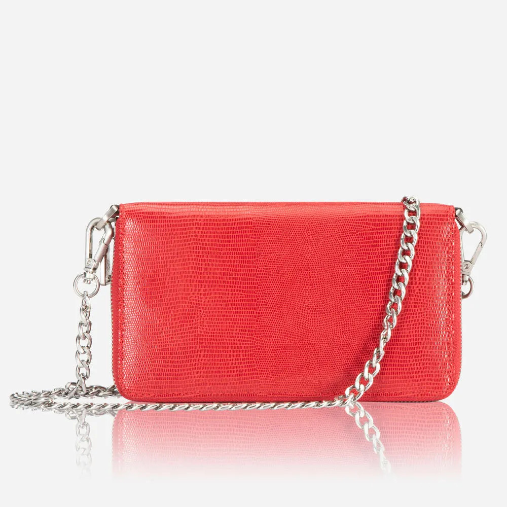 Paris Chain Purse, Cherry