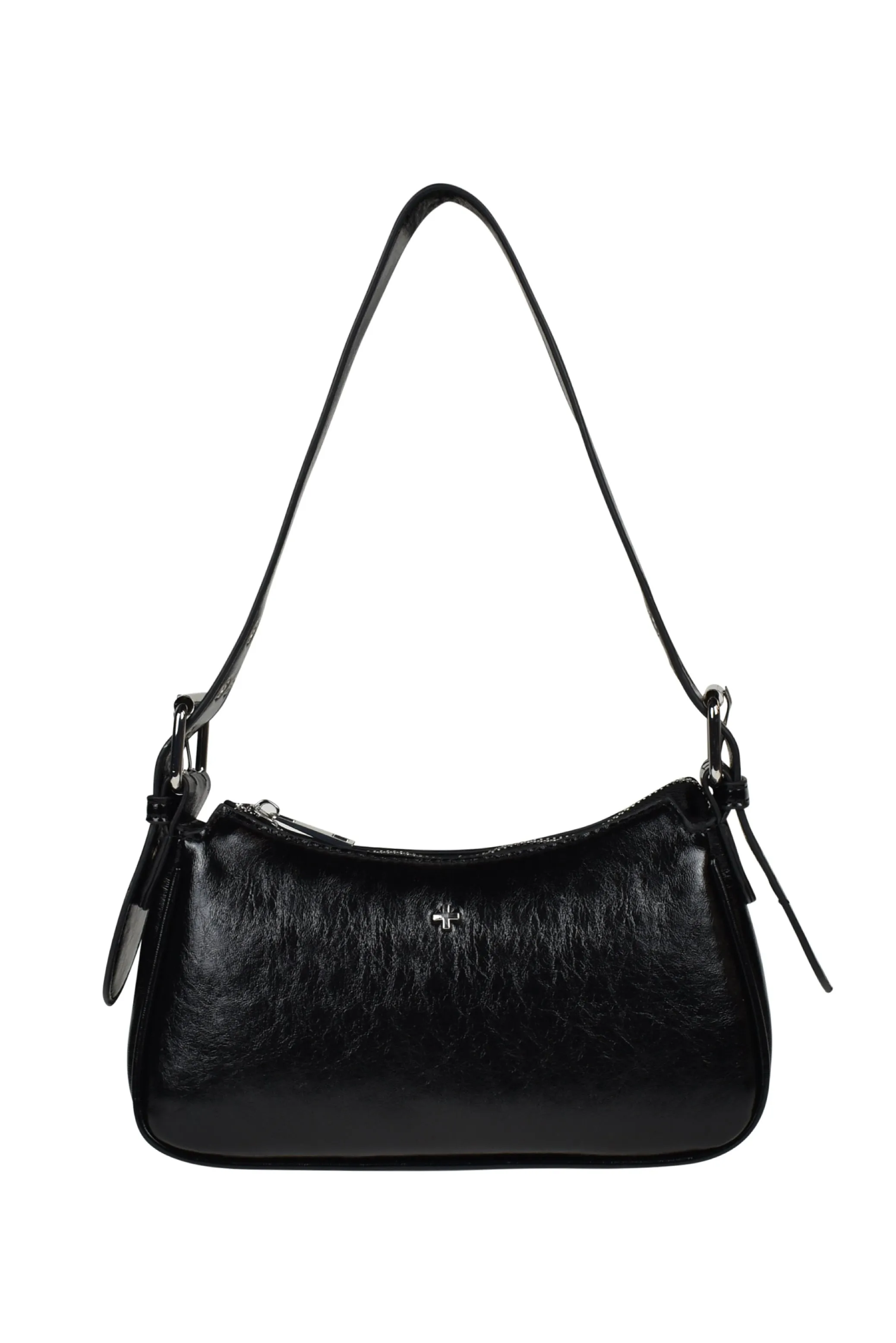 PETA   JAIN Queen Bag - Black Crinkle