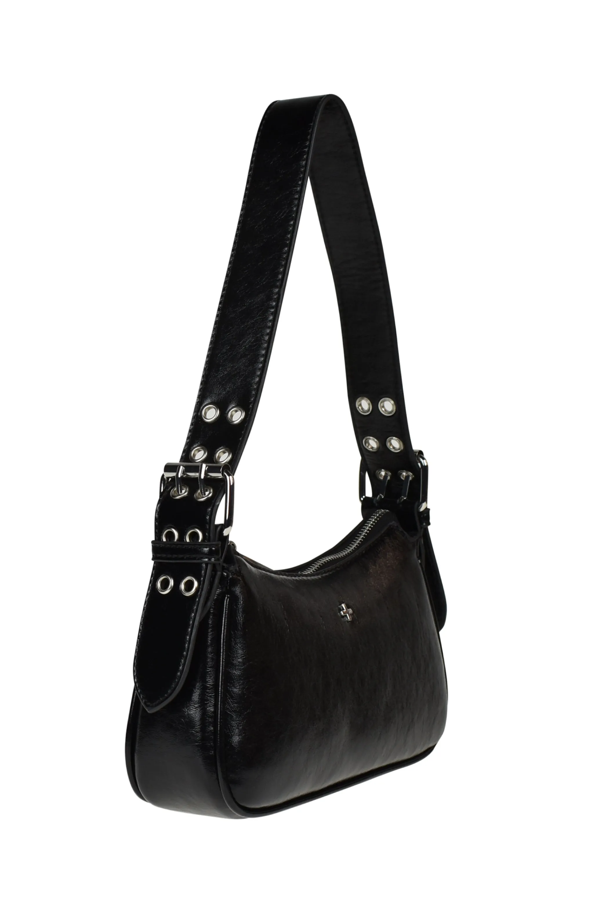 PETA   JAIN Queen Bag - Black Crinkle