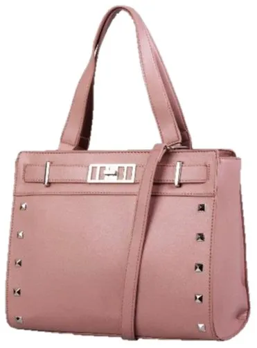 Pierre Cardin Abbey Studded Satchel Handbag | Pink