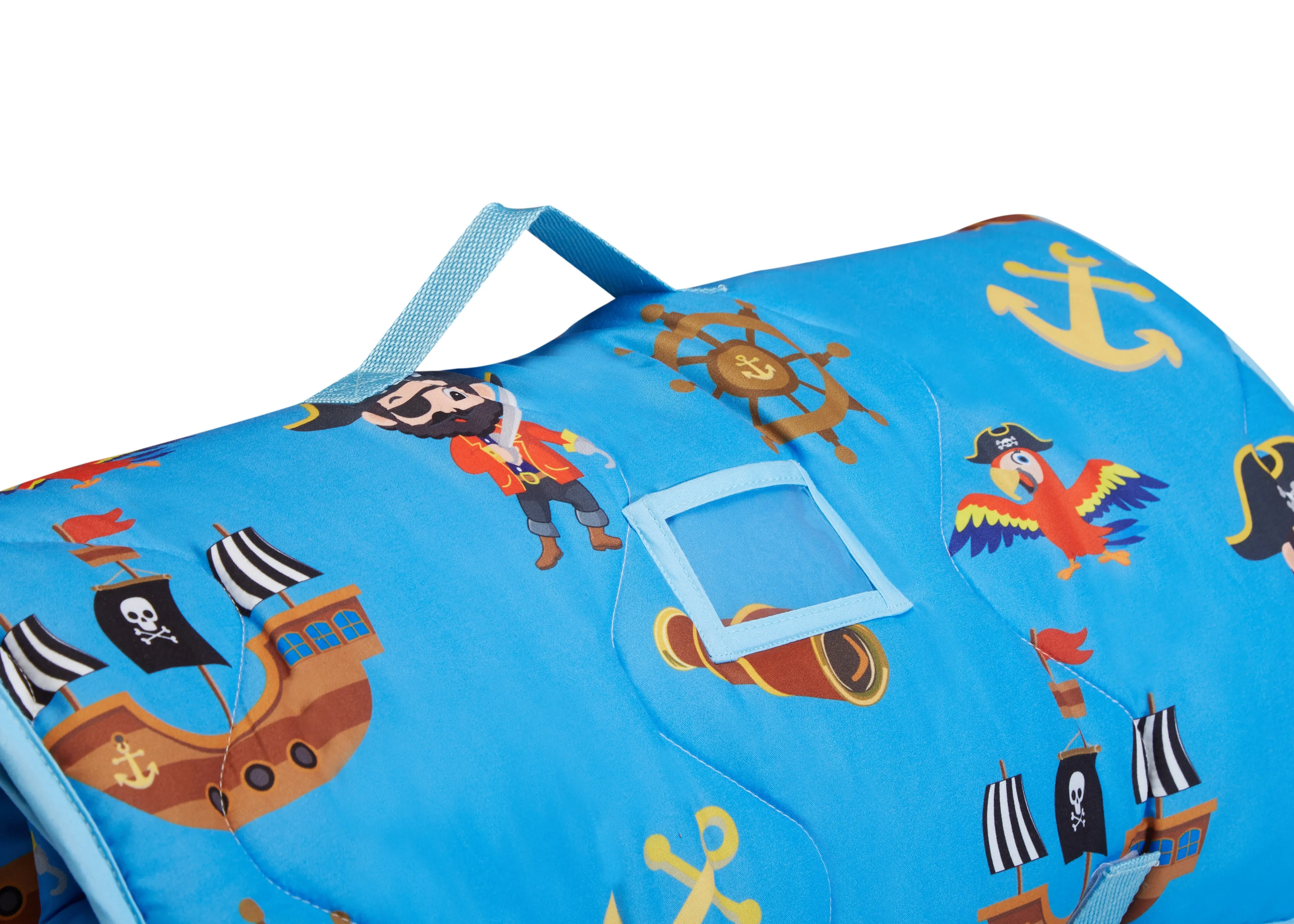 Pirates Treasure Hunt Toddler Nap Mat with Pillow