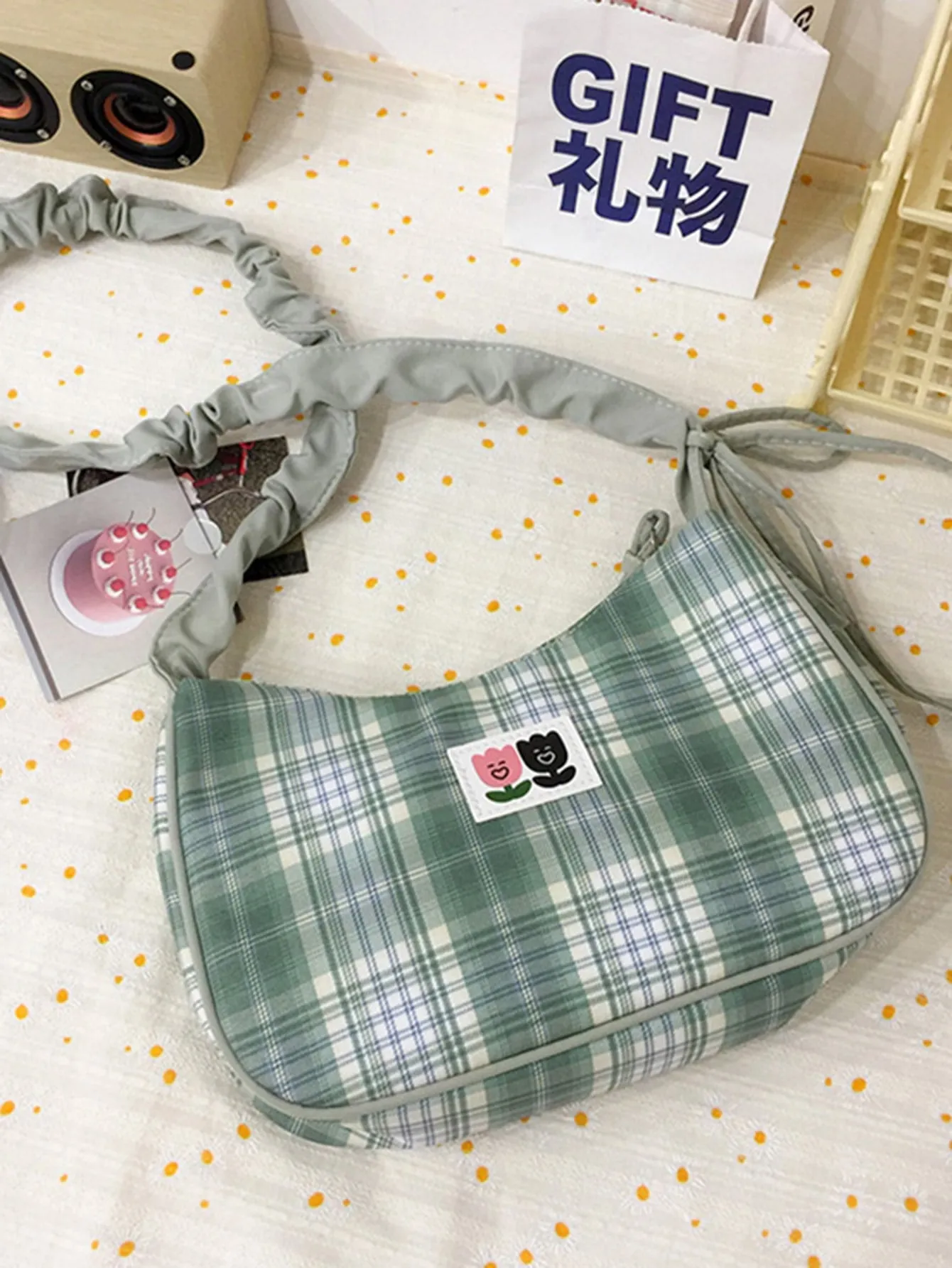 Plaid Shoulder Bag