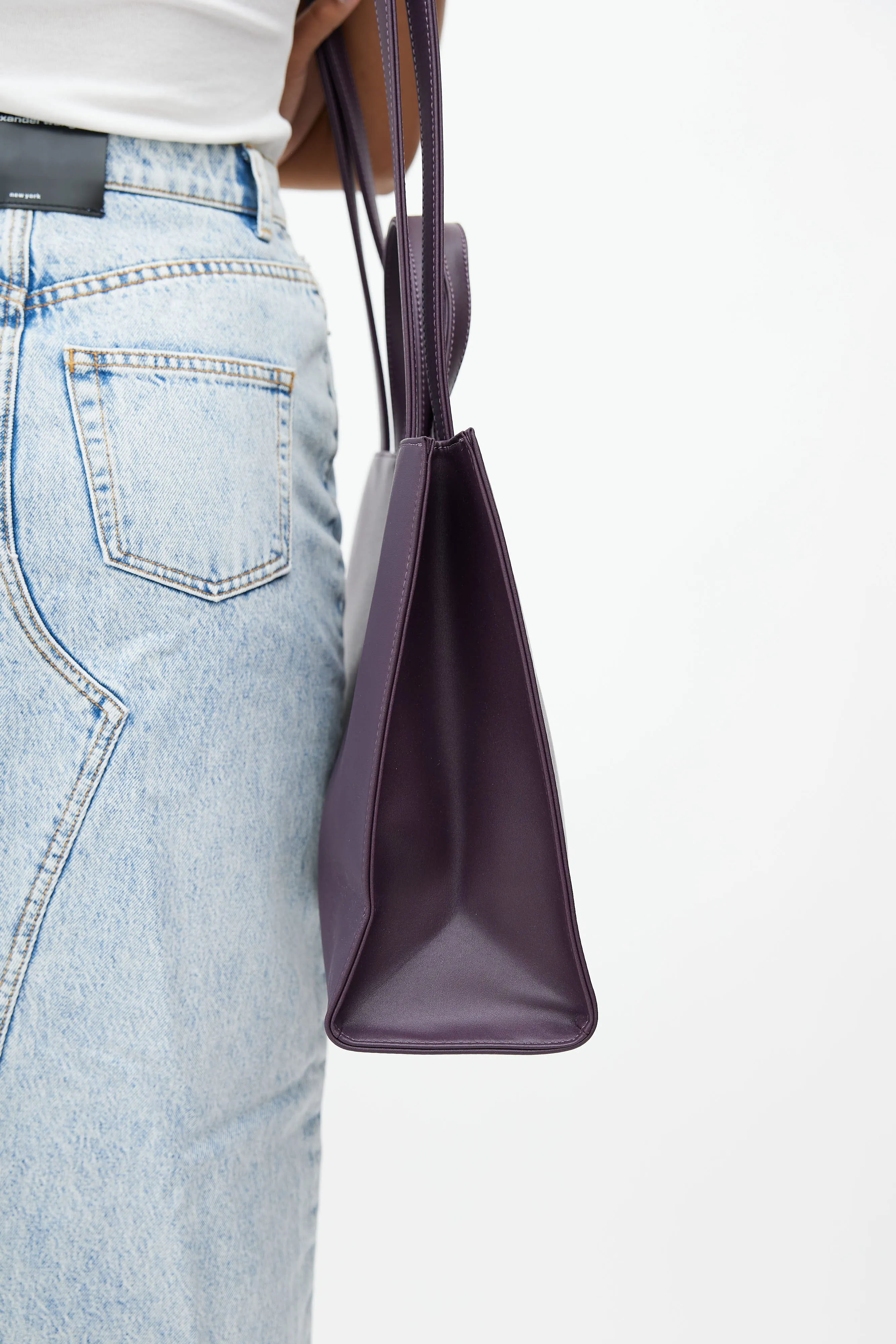 Purple Medium Shopping Bag