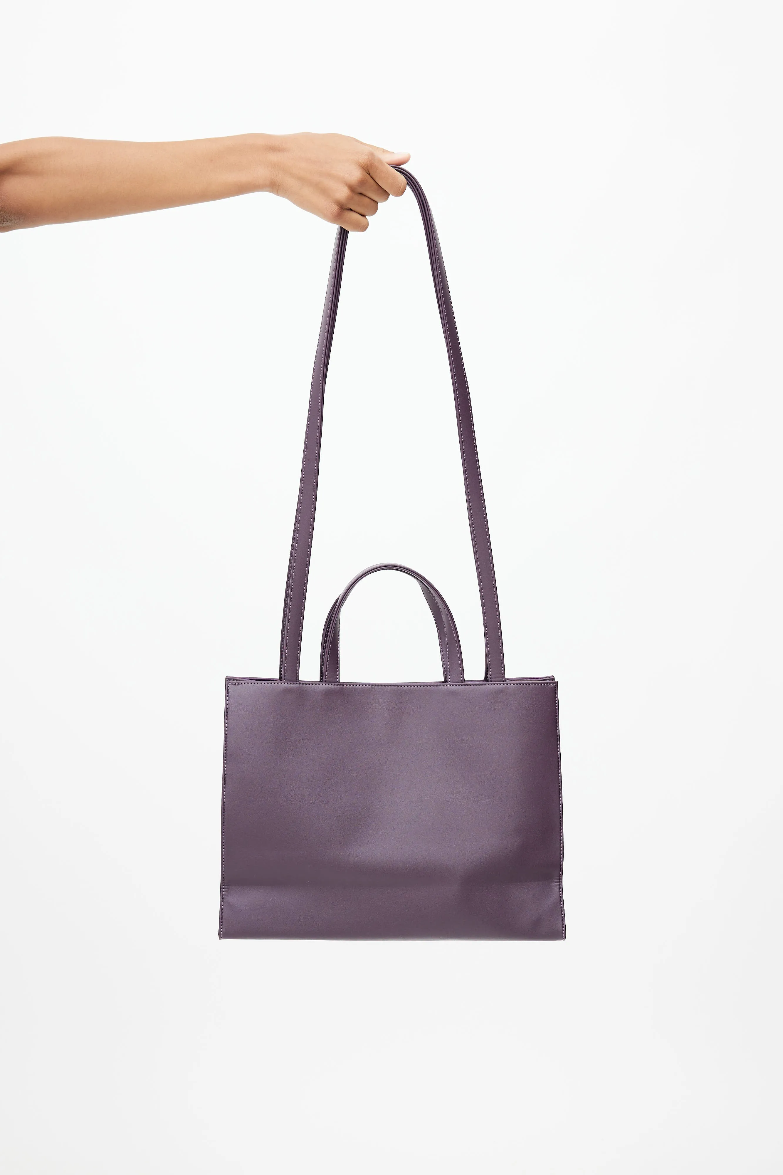 Purple Medium Shopping Bag