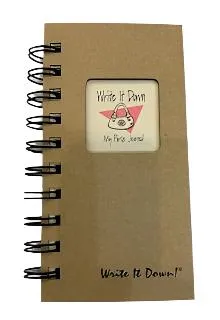 Purse Journal Mini - Write it down -M-JU-76  Kraft color