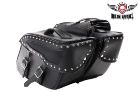 PVC Motorcycle Saddlebag With Studs