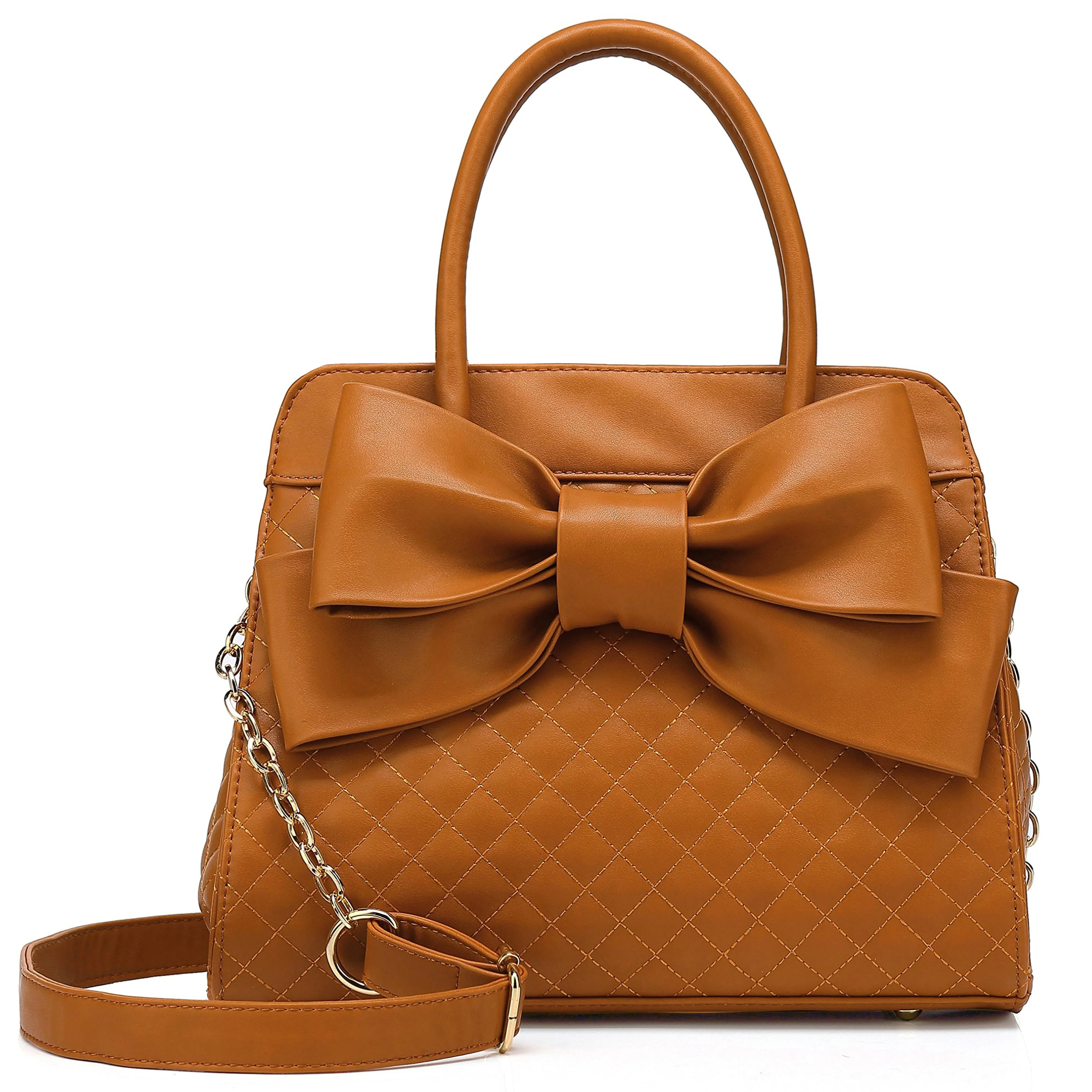 Quilted Bow Satchel H1048