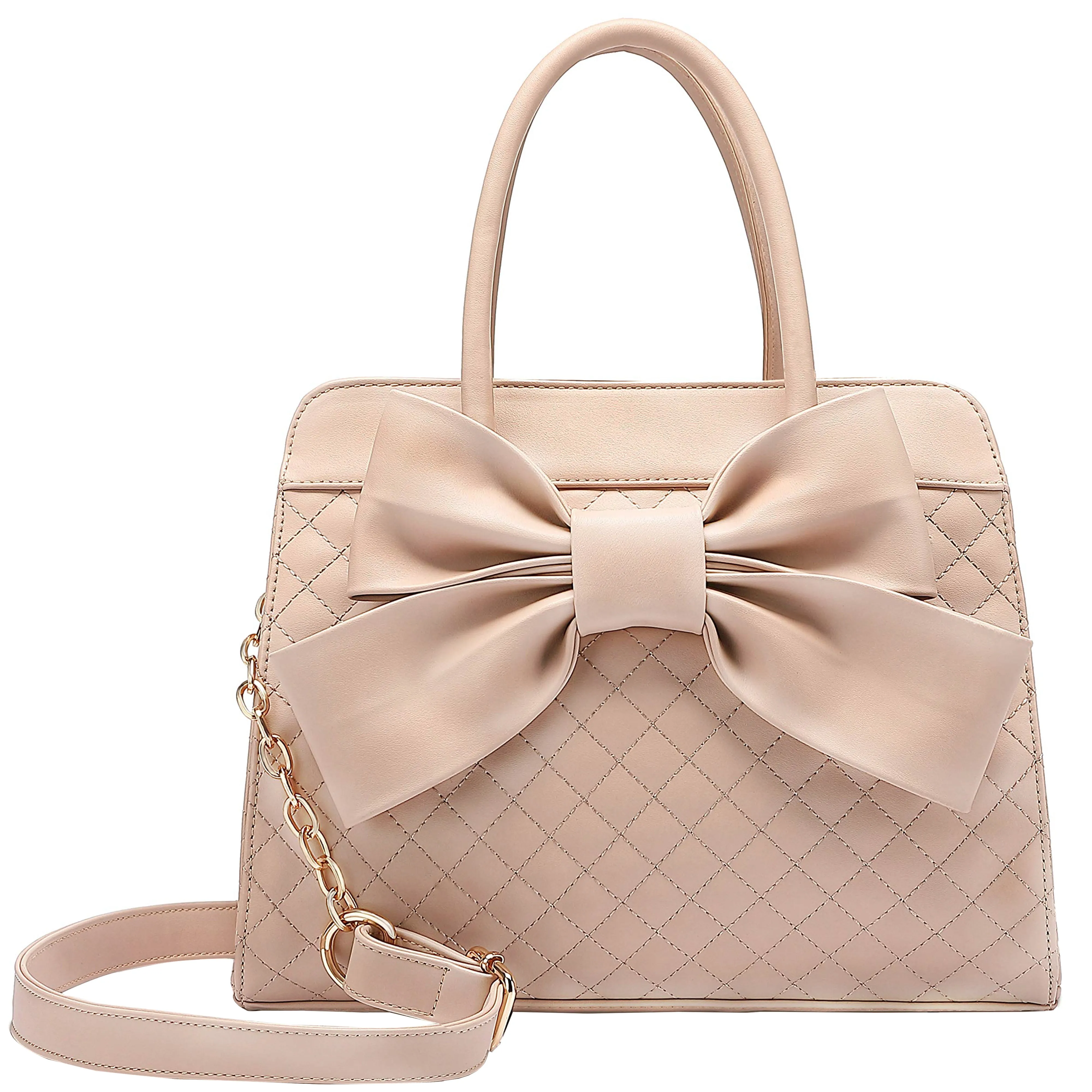 Quilted Bow Satchel H1048