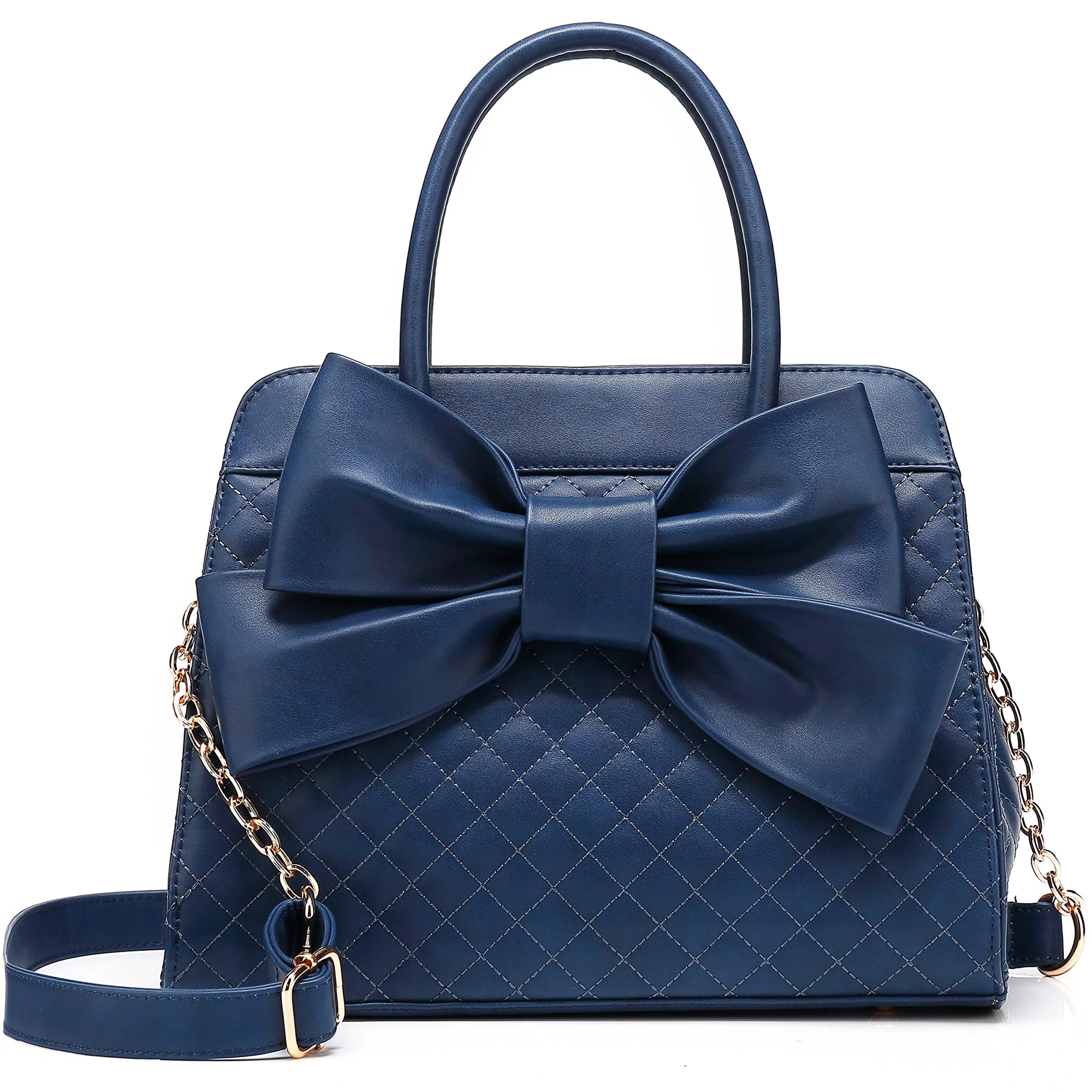 Quilted Bow Satchel H1048