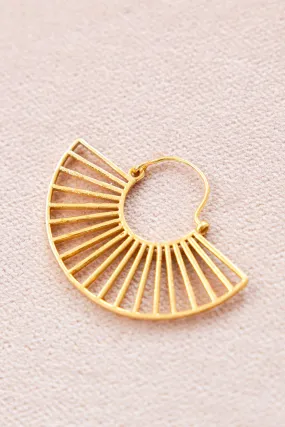 Radiant Sunflare Hoops