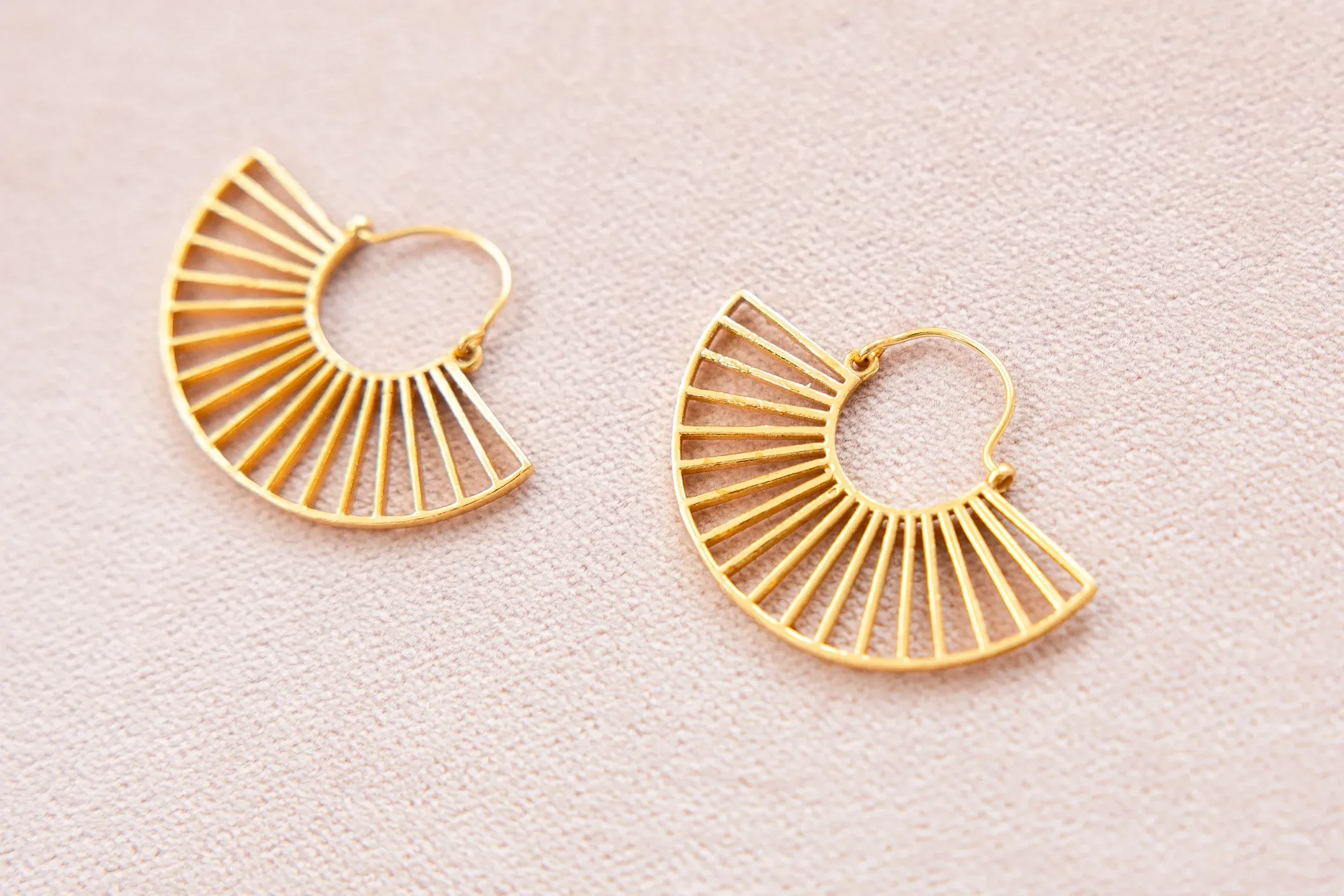 Radiant Sunflare Hoops