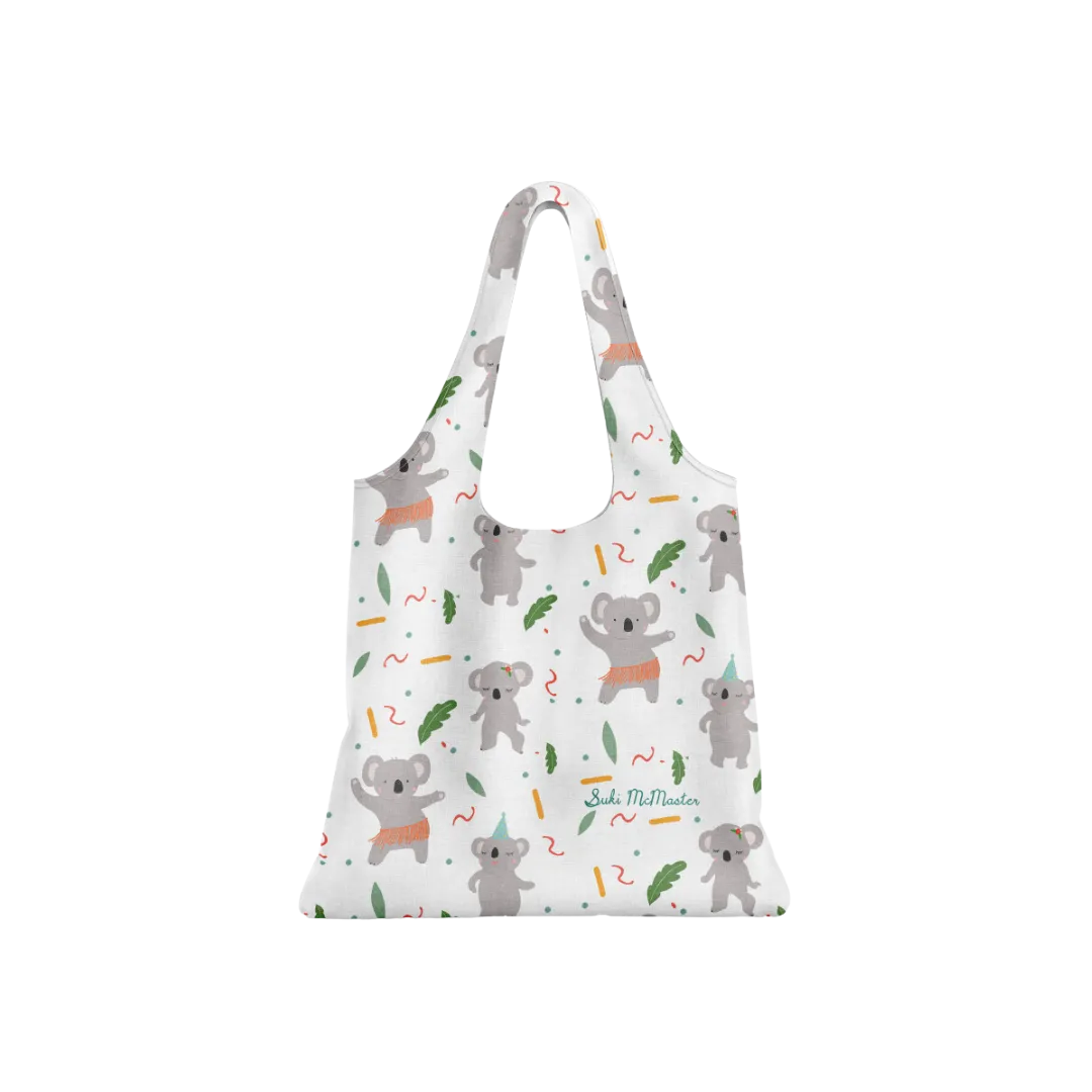 Reusable Shopping Bag - Dancing Koala by Suki McMaster