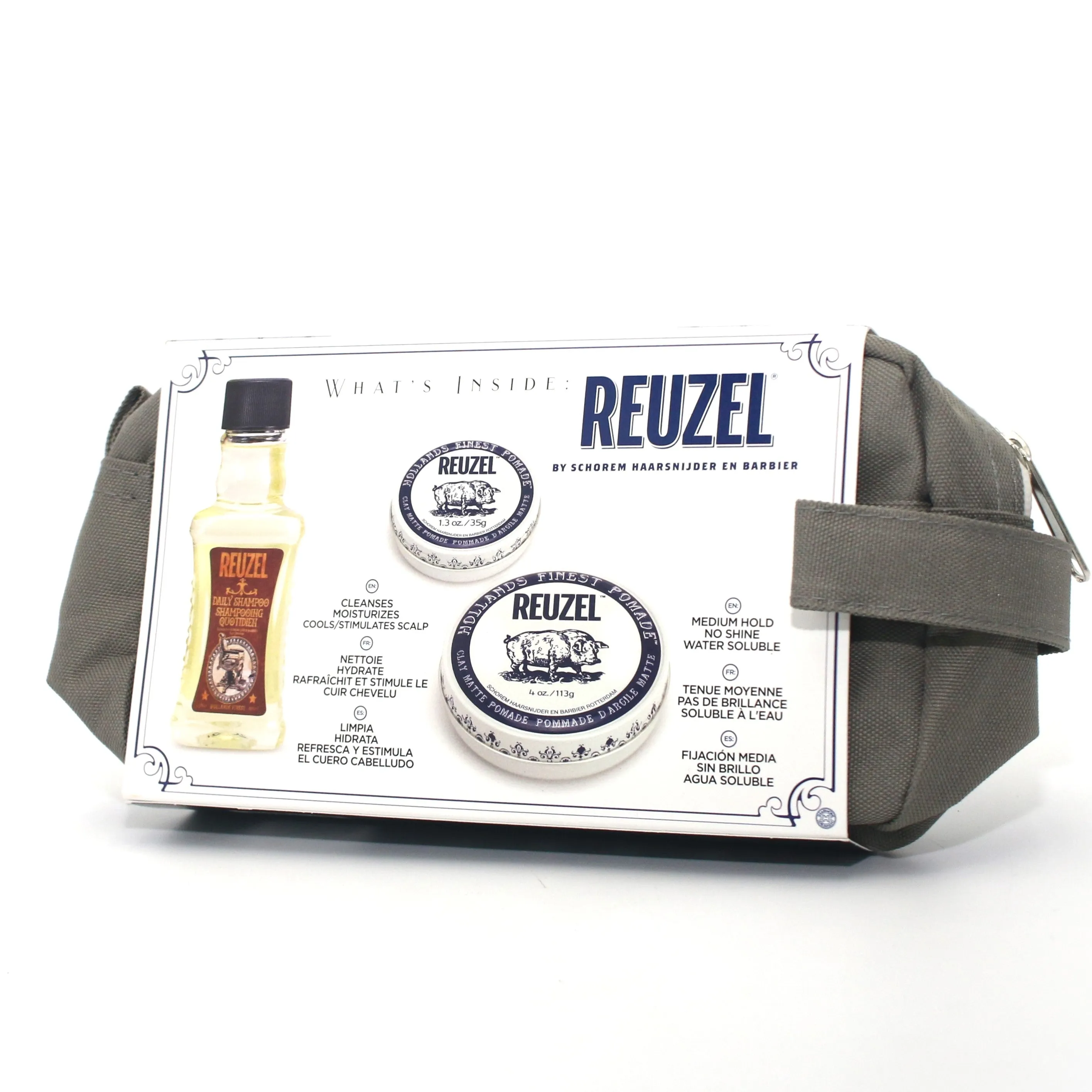 Reuzel Clay Matte Pomade Travel Kit