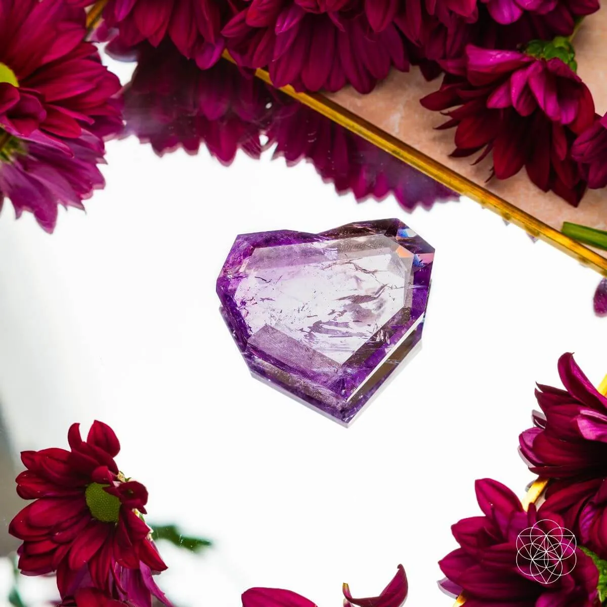 Royal Diamond Heart - Brazilian Amethyst for Manifestation