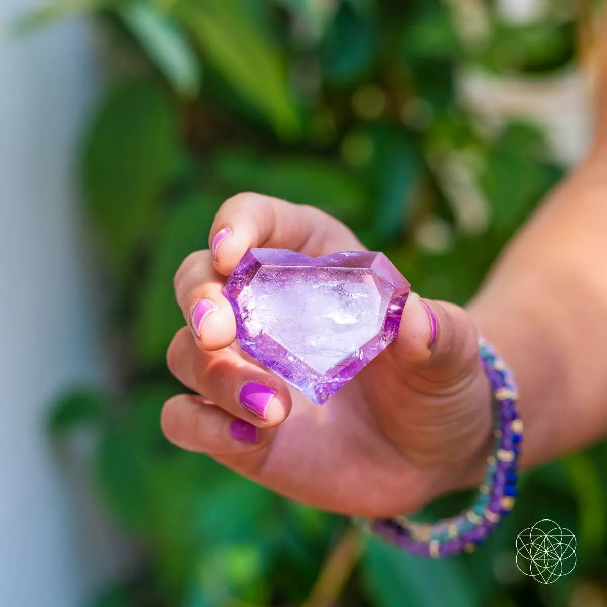 Royal Diamond Heart - Brazilian Amethyst for Manifestation