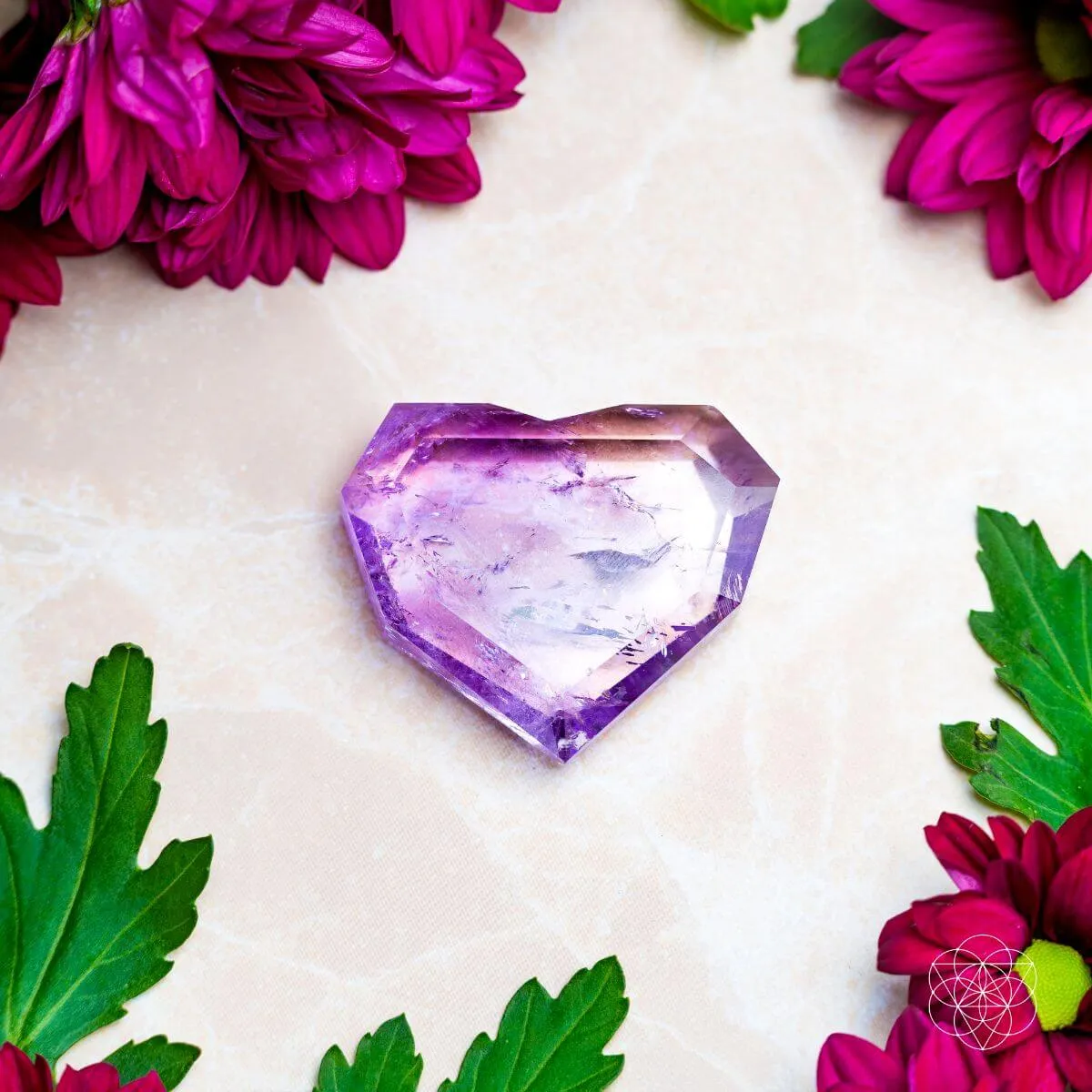 Royal Diamond Heart - Brazilian Amethyst for Manifestation