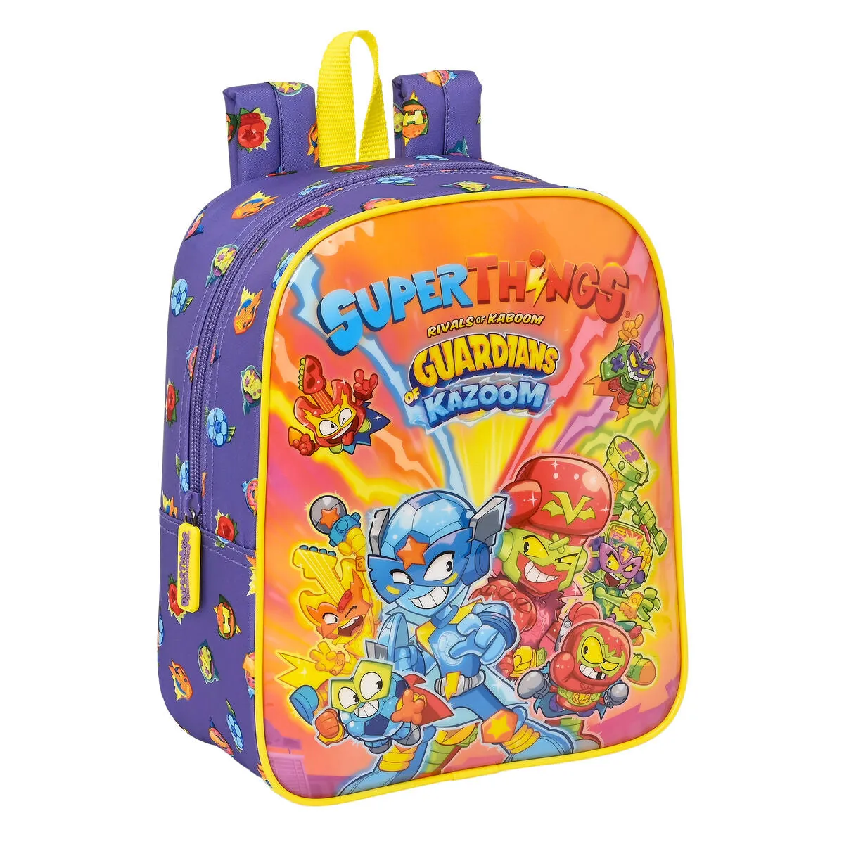 School Bag SuperThings Guardians of Kazoom Yellow Purple 22 x 27 x 10 cm