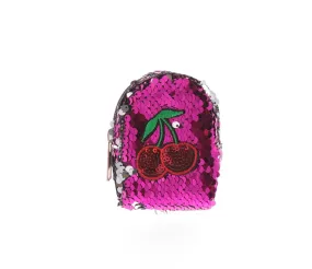 Sequinned Cherries Coin Bag Key Chain