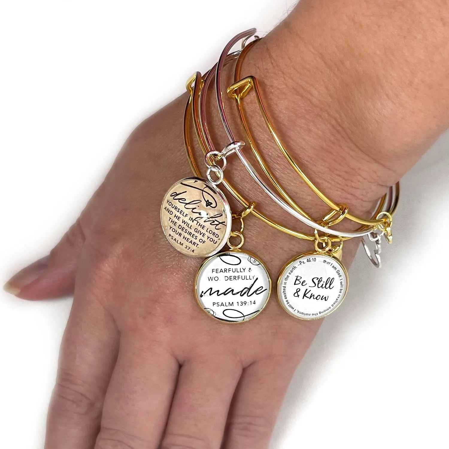 Serenity Prayer Christian Bracelet – Round Antique Silver Twist Edge Design