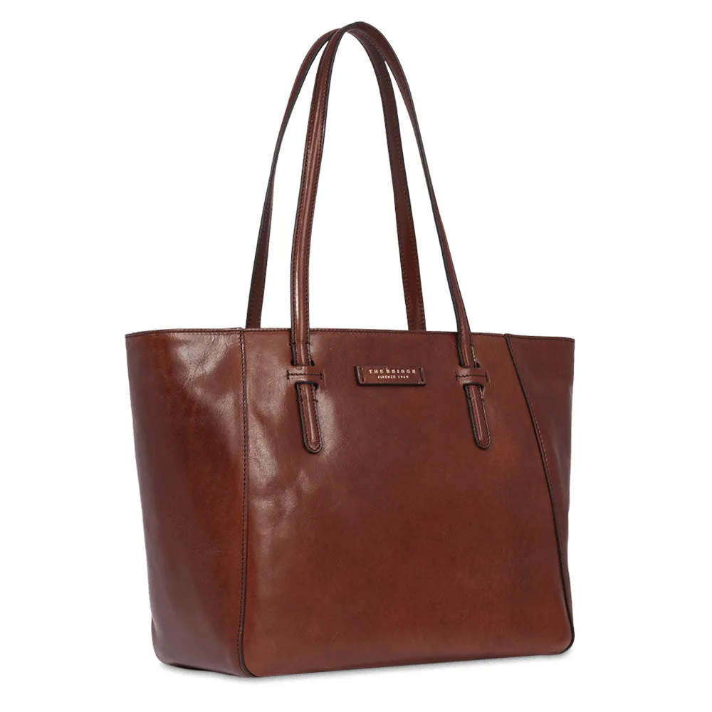 Shopping Bag Donna THE BRIDGE linea Diana in Pelle Marrone