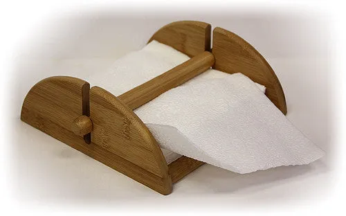 Simply Bamboo Brown Bamboo Roller Bar Napkin Holder - 8.5"