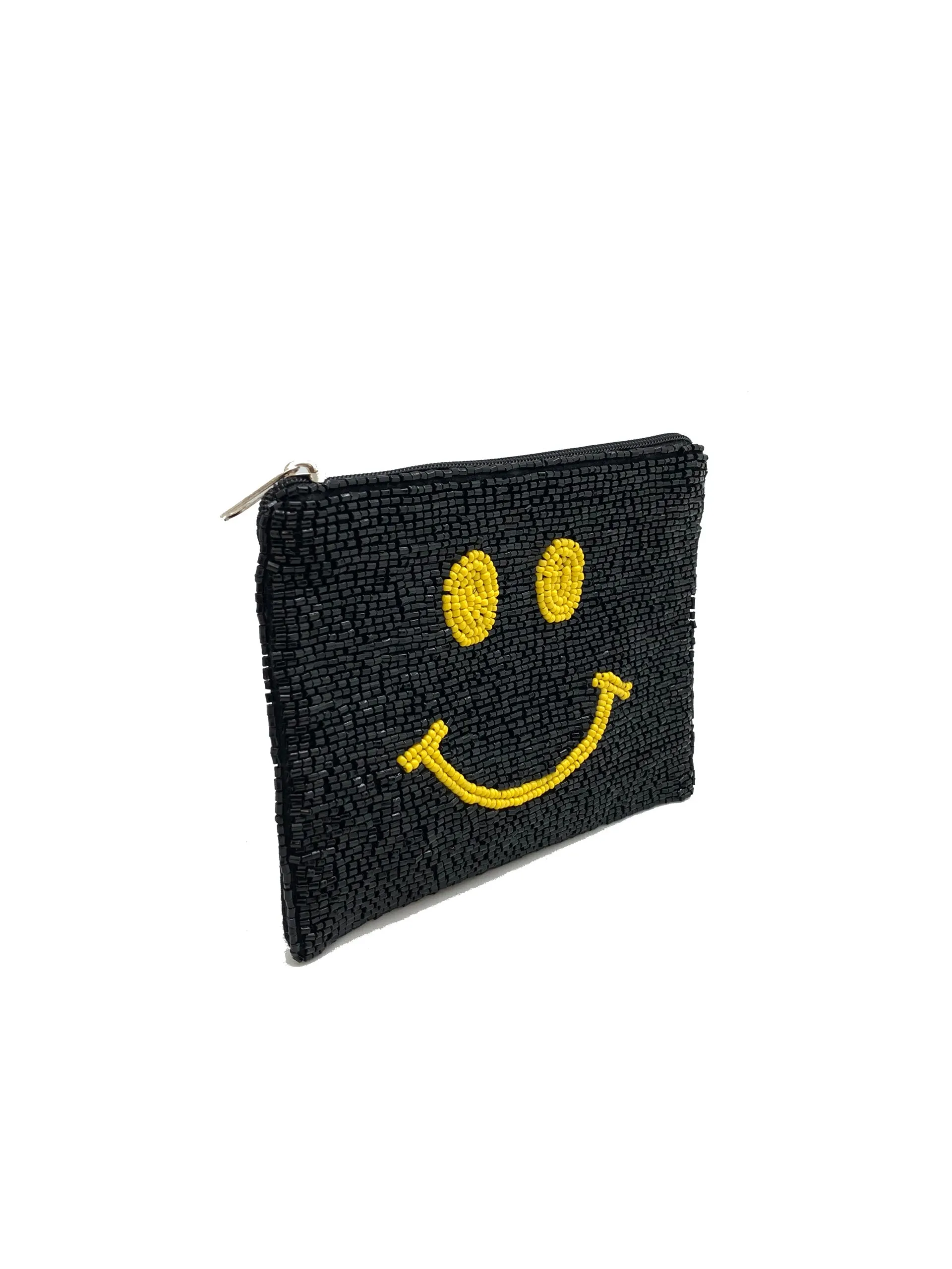 Smile Beaded Coin Purse