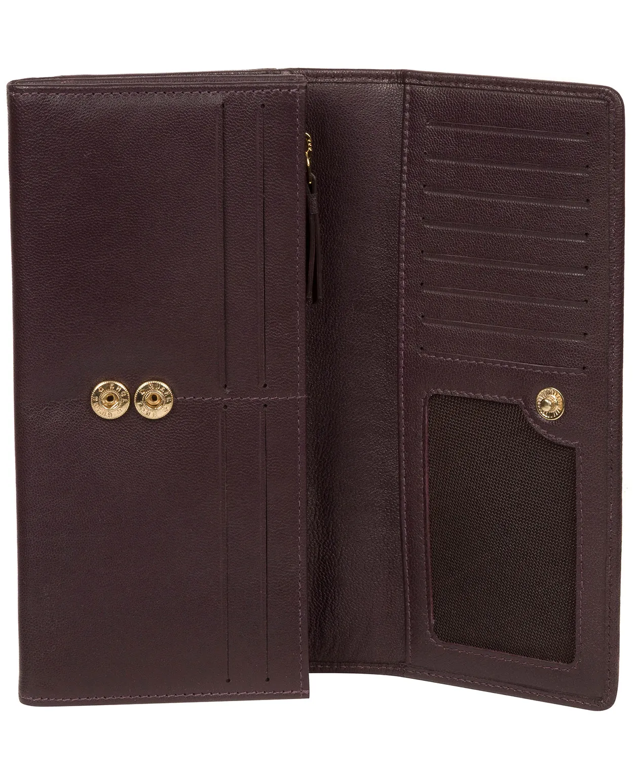 'Smith' Plum Leather Purse