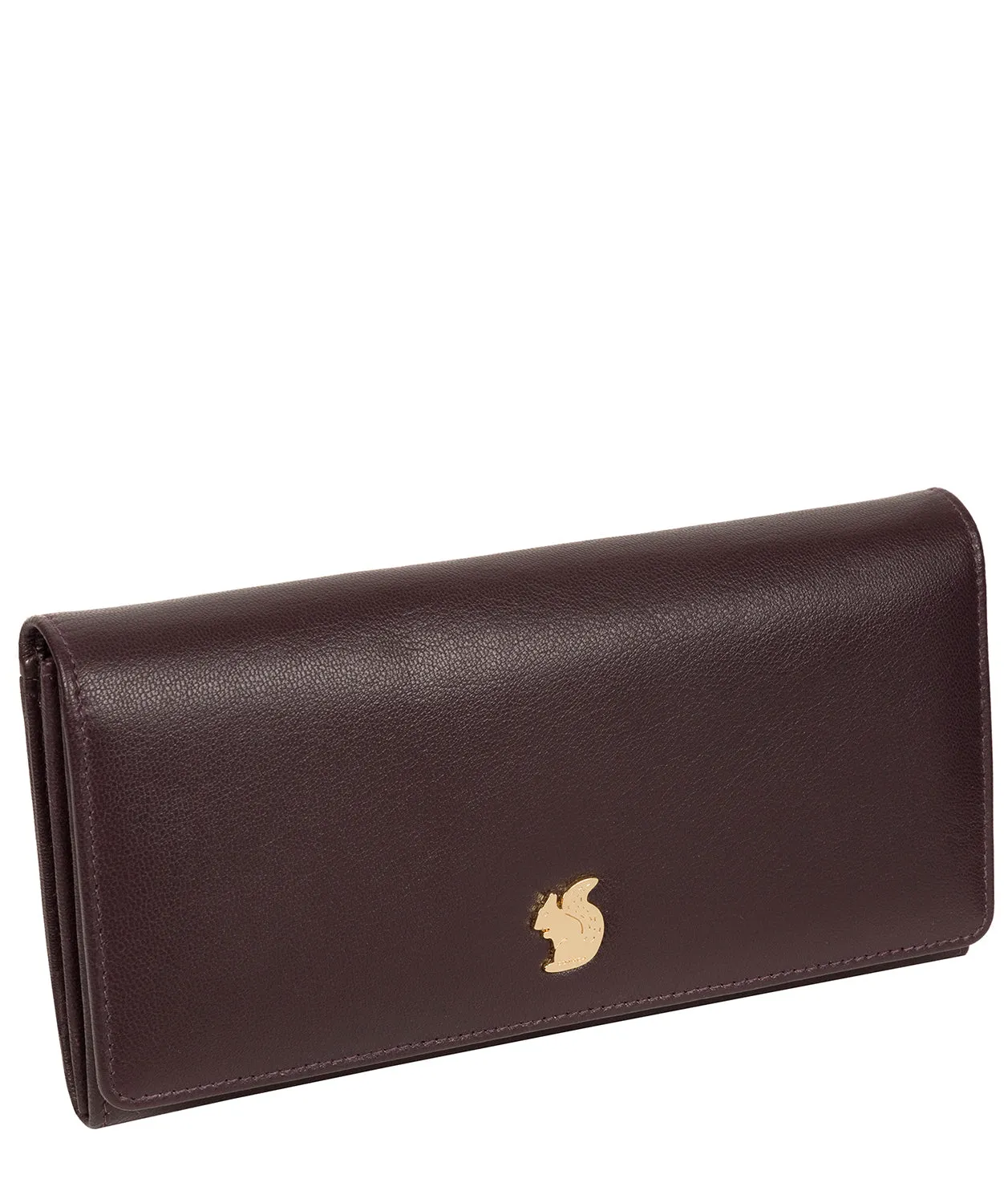 'Smith' Plum Leather Purse