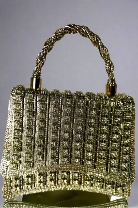 Square Crystal Clutch Purse