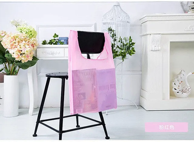 Square Pocket Shopping Bag Candy 12 colors Available Eco-friendly Reusable Folding  Polyester Reusable Folding Shopping Bag