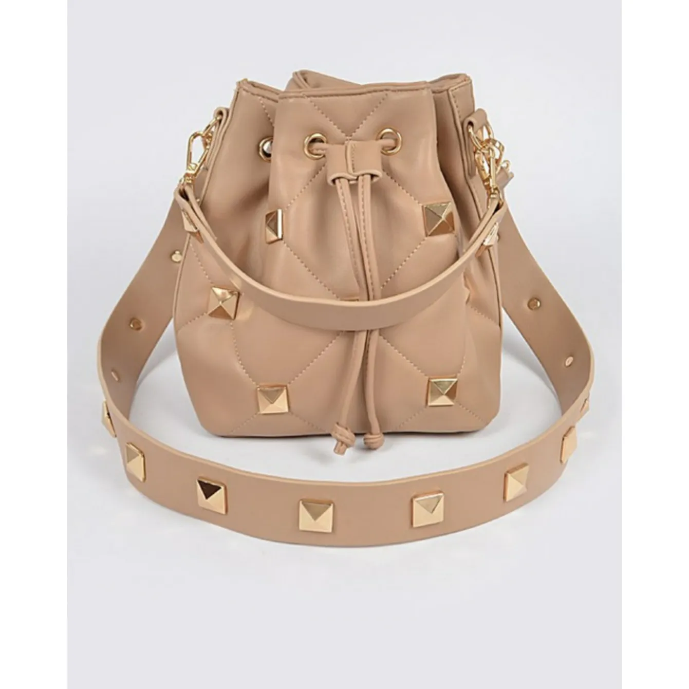 Studded Bucket Bag