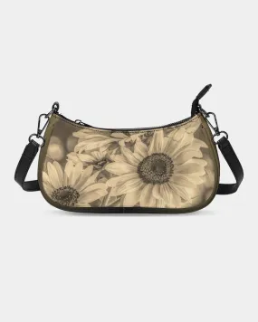 Sunflower Bronze Dual Shoulder & Wristlet Canvas Pouch