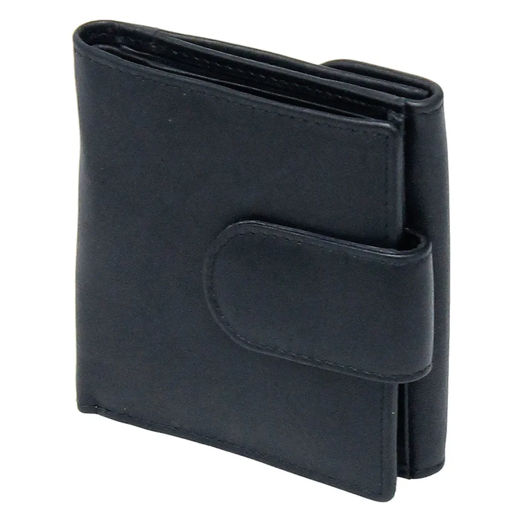 Super Thin Black Leather RFID Wallet #WL100RFIDK