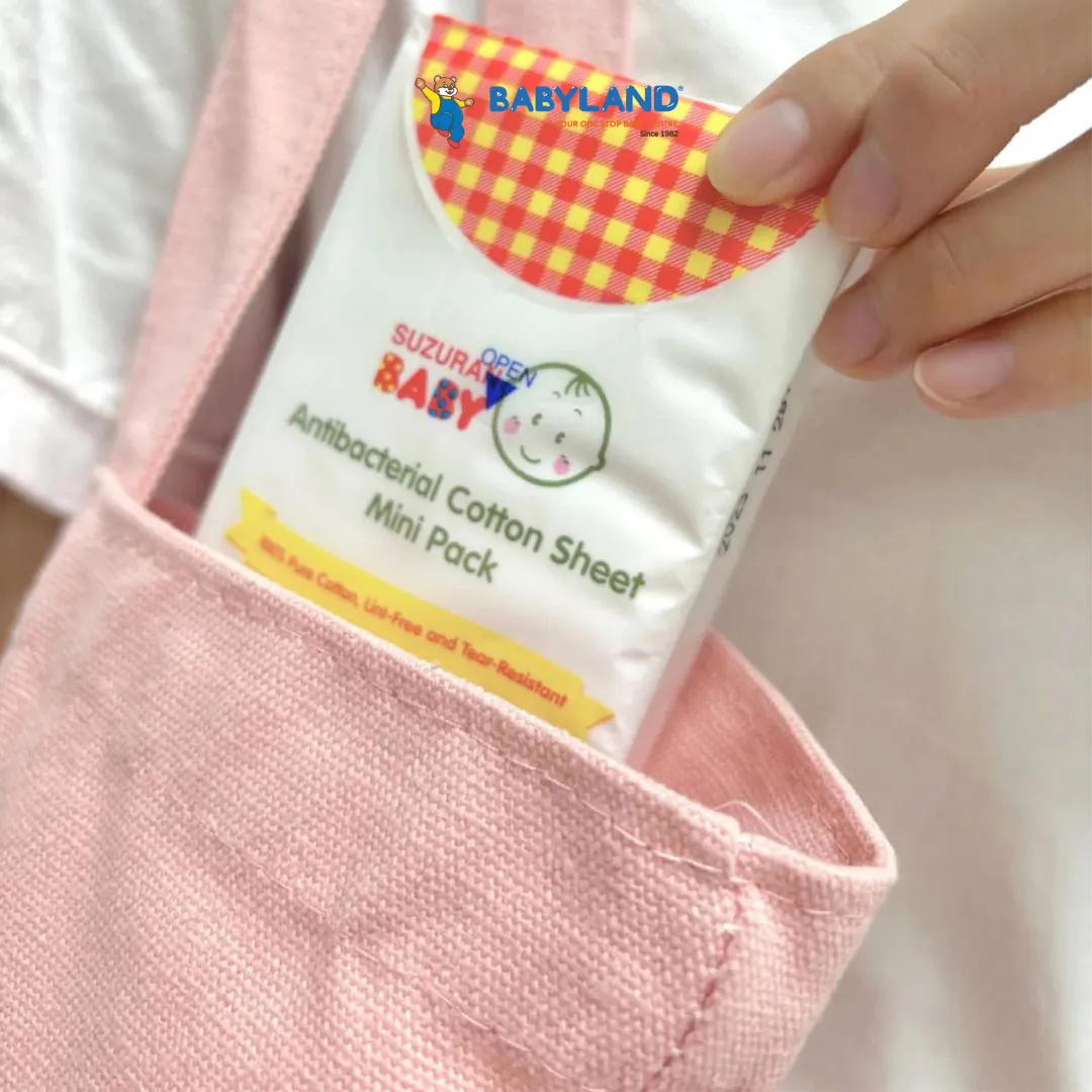 Suzuran Baby Anti-Bacterial Cotton Sheet 9 Mini Packs